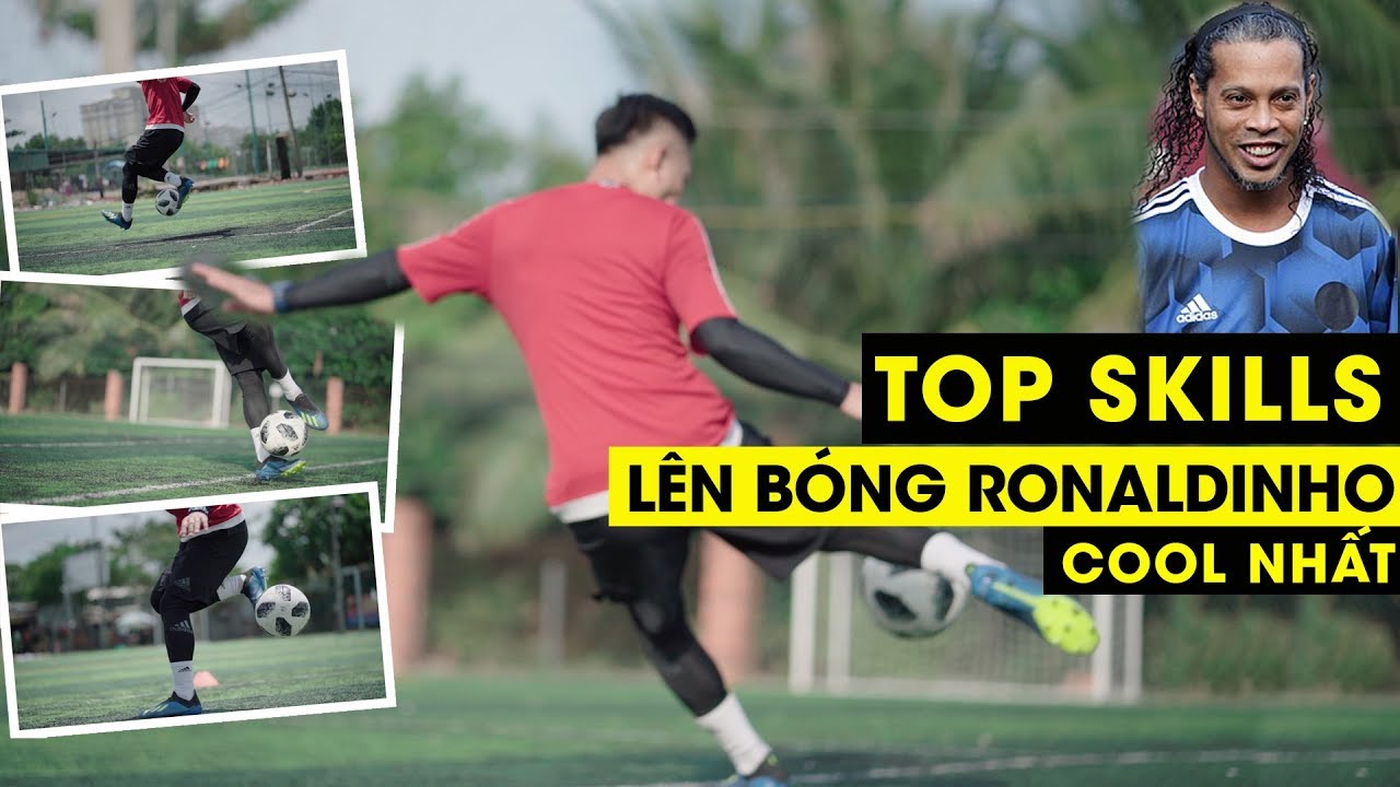 ⭐️ HỌC FLICK UP LÊN BÓNG TOP 3 SKILLS RONALDINHO(rollside, rollback, sombrero) | Tungage