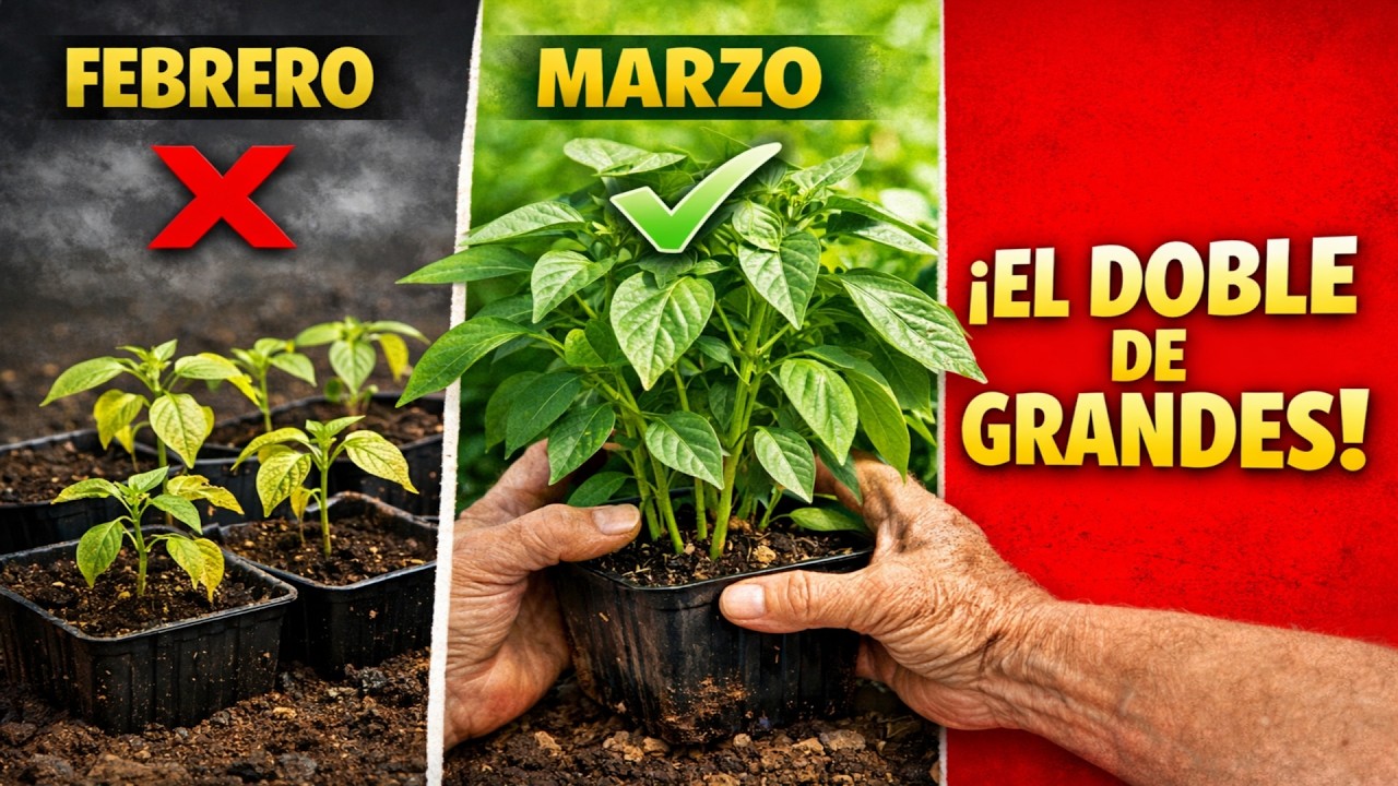 ¡No siembres tus pimientos en febrero! Mis plantas crecen mucho más rápido que las demás, ¡y eso qu
