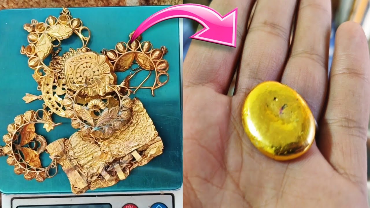 Gold Refining Process - Convert Old Jewelry to 24K Pure Gold Bar