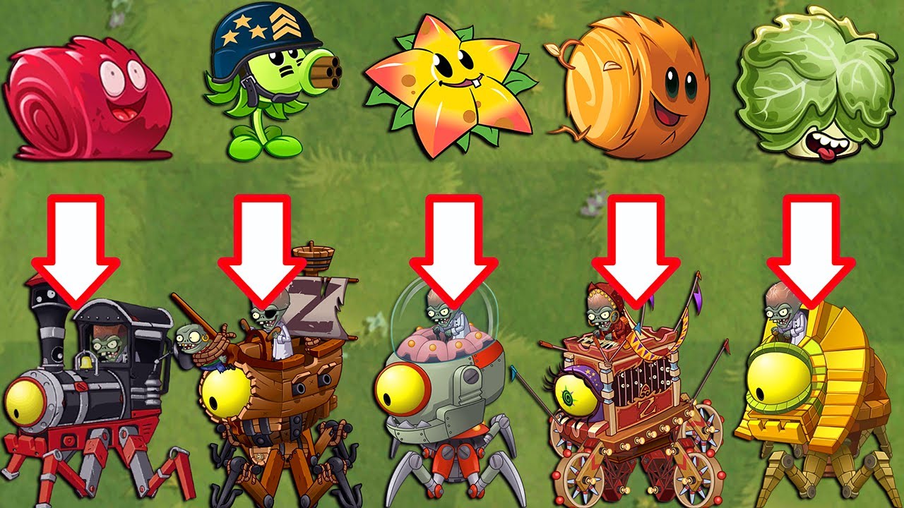 Every Random Premium Plants Power-Up vs PvZ 2 Final Bosses Fight! - Plants vs Zombies 2 Final Boss