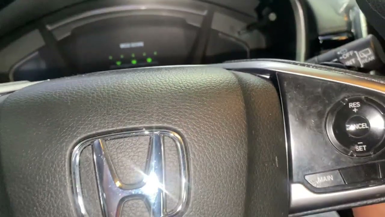 2021 Honda CRV reseteo de la luz de aceite