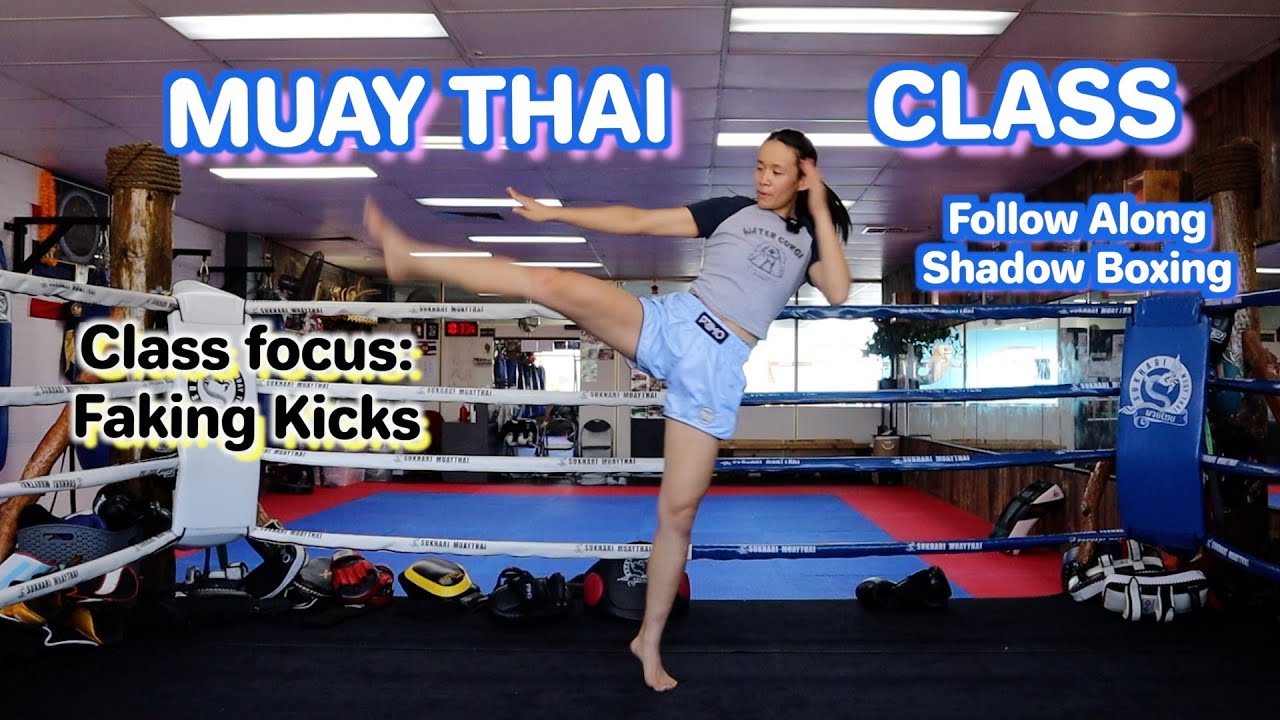 MUAY THAI CLASS - Faking the Body Kicks (Shadow Boxing Combinations, Follow Along)