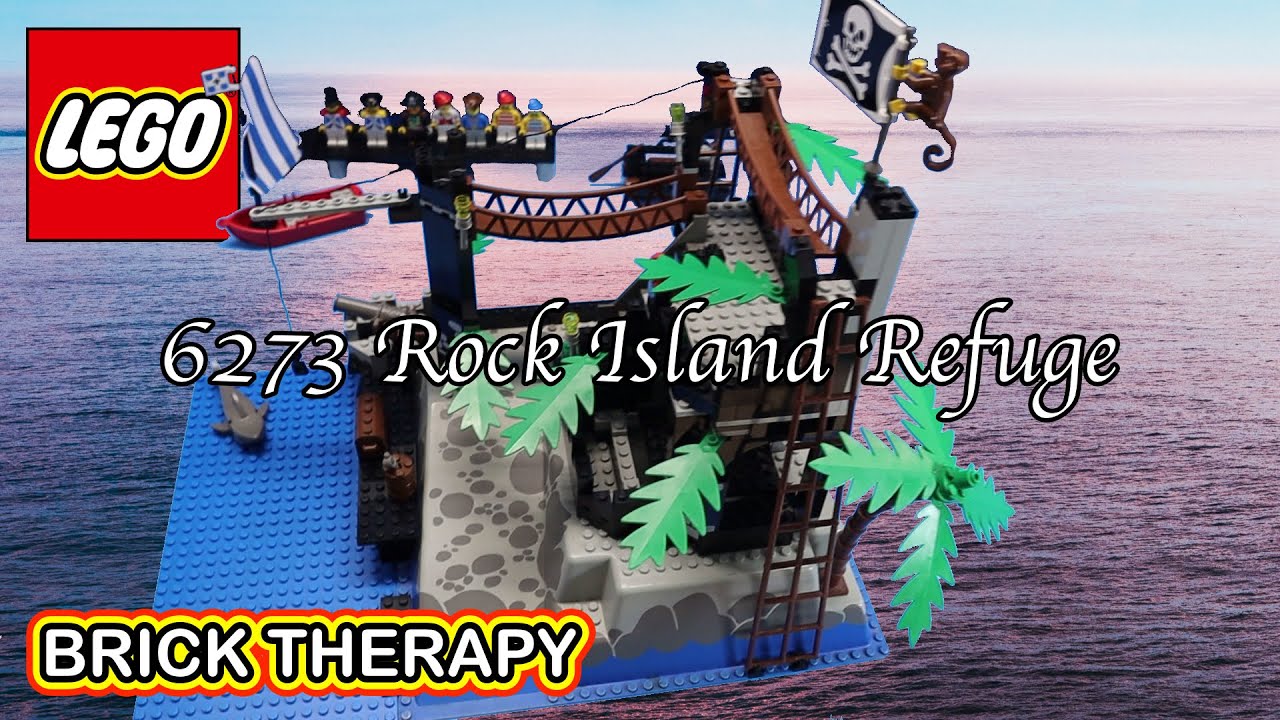 Vintage LEGO Pirates 6273 Rock Island Refuge build and review