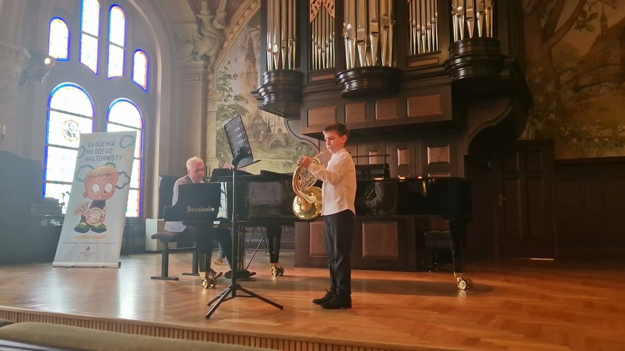 French Horn Solo (9 years old) – Avenue Mozart & Canzonette | Competition Performance