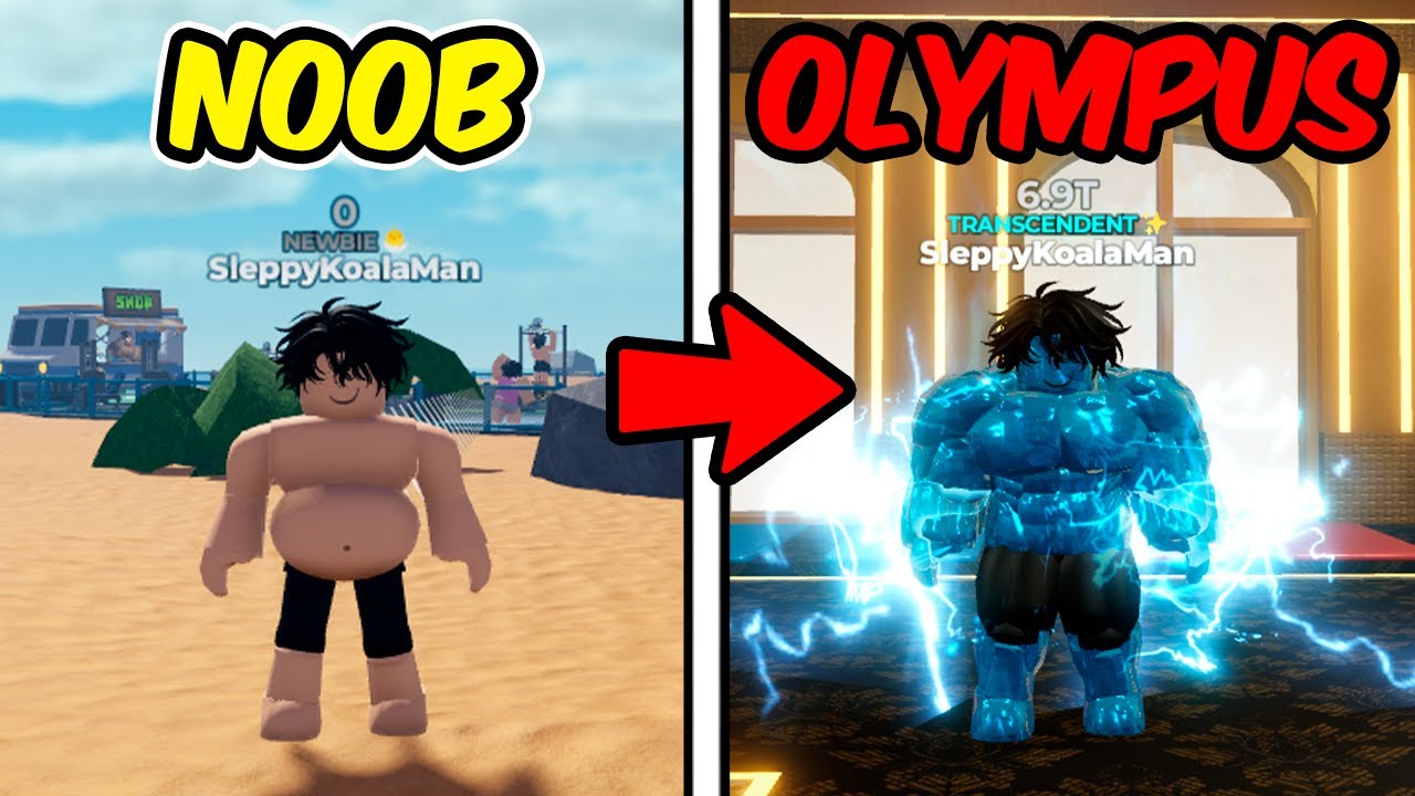 Starting Over as a NOOB with OP Olympus Pack in Gym League!
