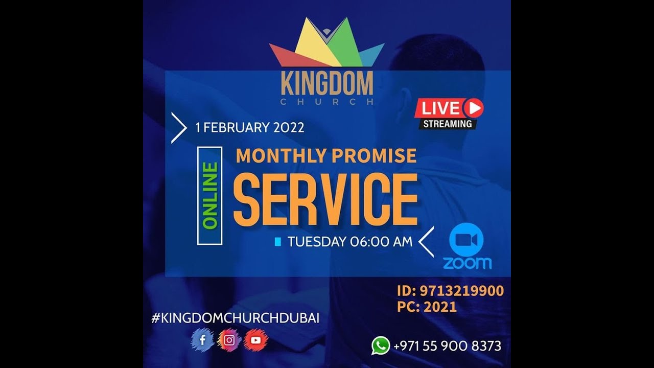 Monthly Promise Service | February 2022 | Kingdom Church Dubai