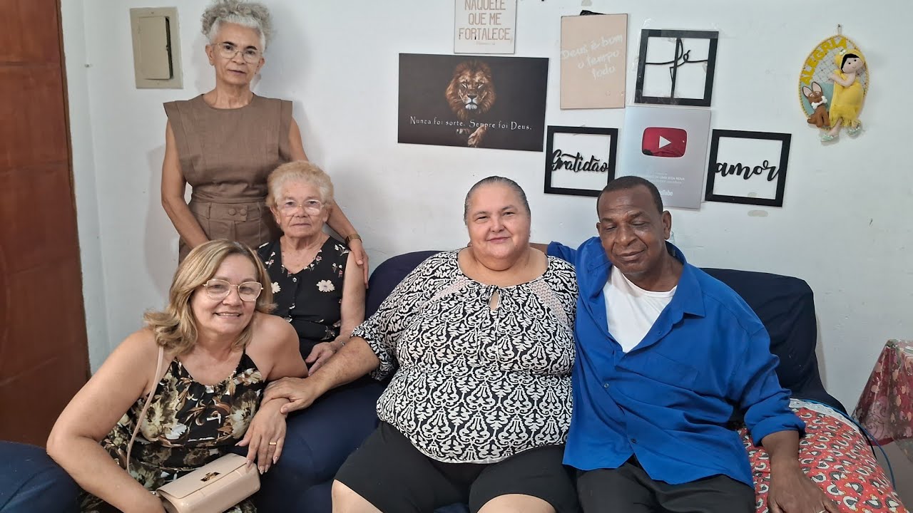 A família que me adotou veio me ver 😀