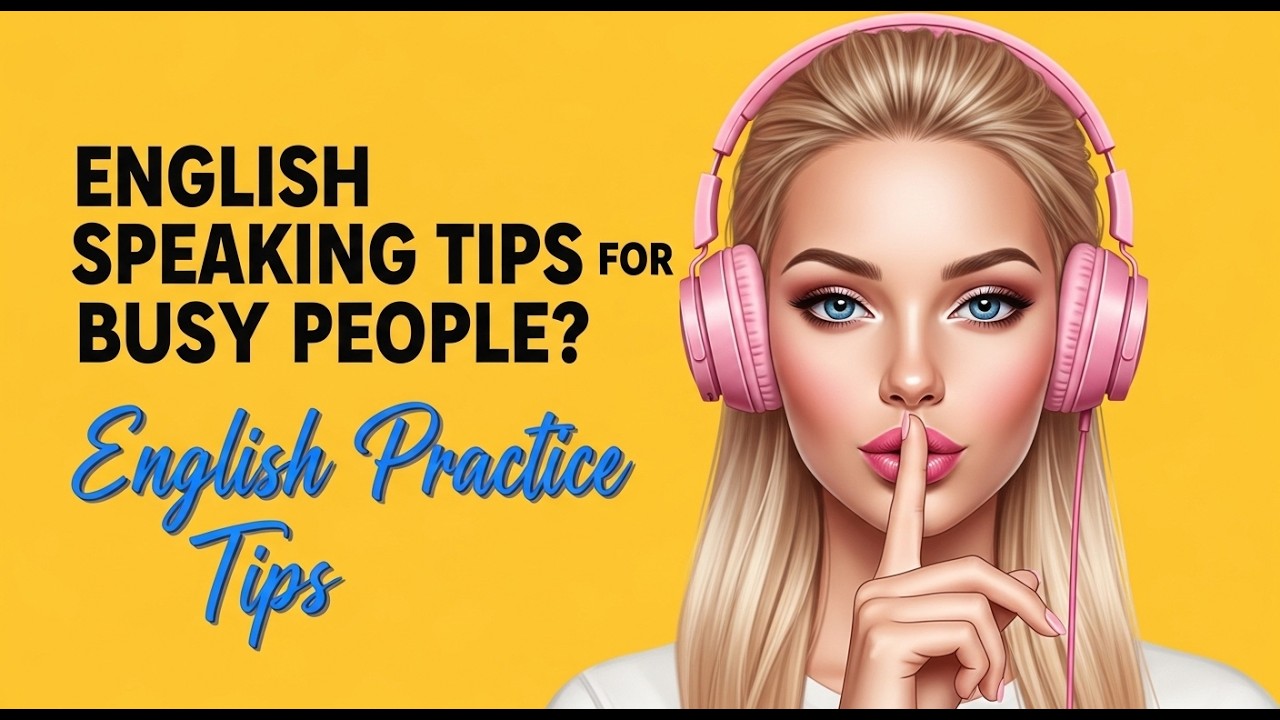  English Speaking Tips for Busy People ll Easy English Speeking and Conversation Practice 