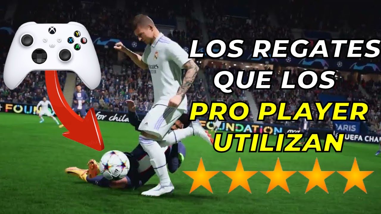 LOS 5 REGATES MAS UTILIZADOS POR PRO PLAYERS EN FIFA 23/ TUTORIAL REGATES