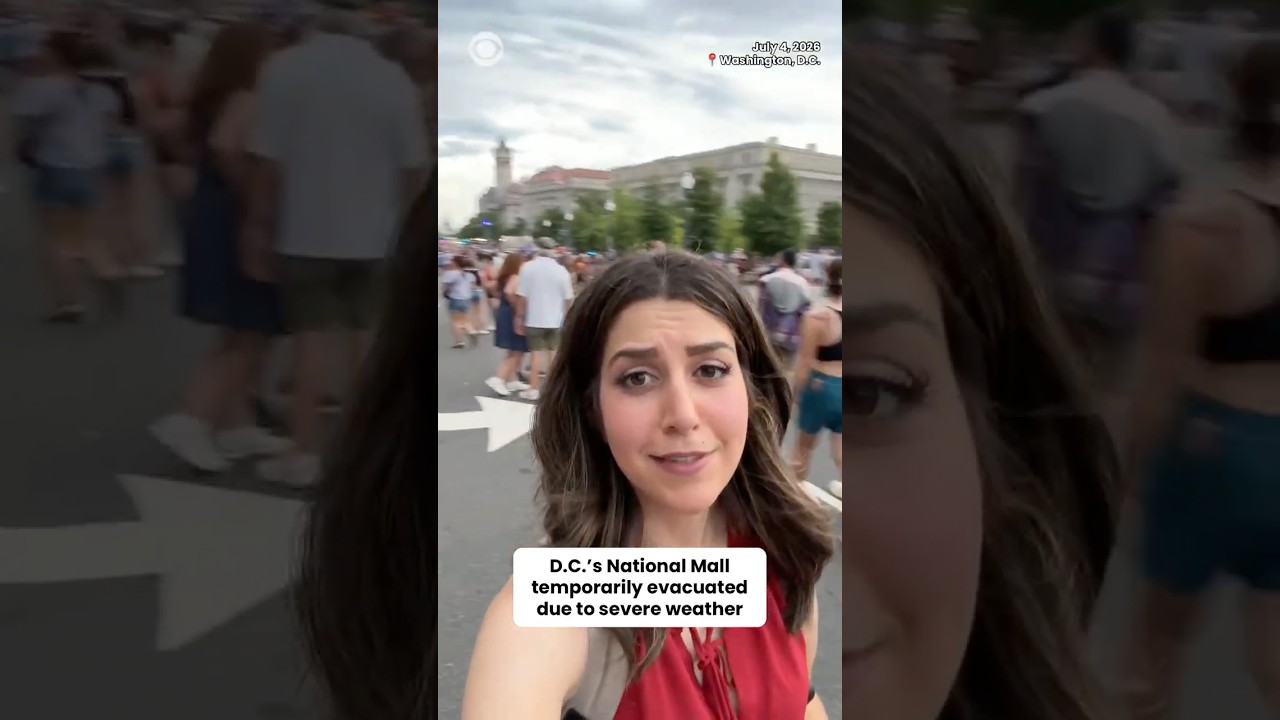 Thunderstorms force temporary evacuation from White House&rsquo;s Freedom 250 celebrations #shorts