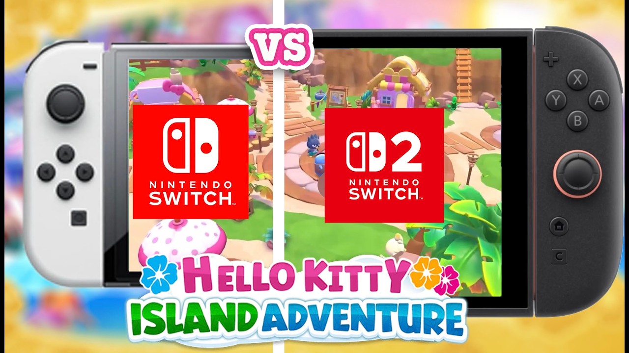 Switch 1 vs Switch 2 HKIA Loading Times & Game Play | Hello Kitty Island Adventure