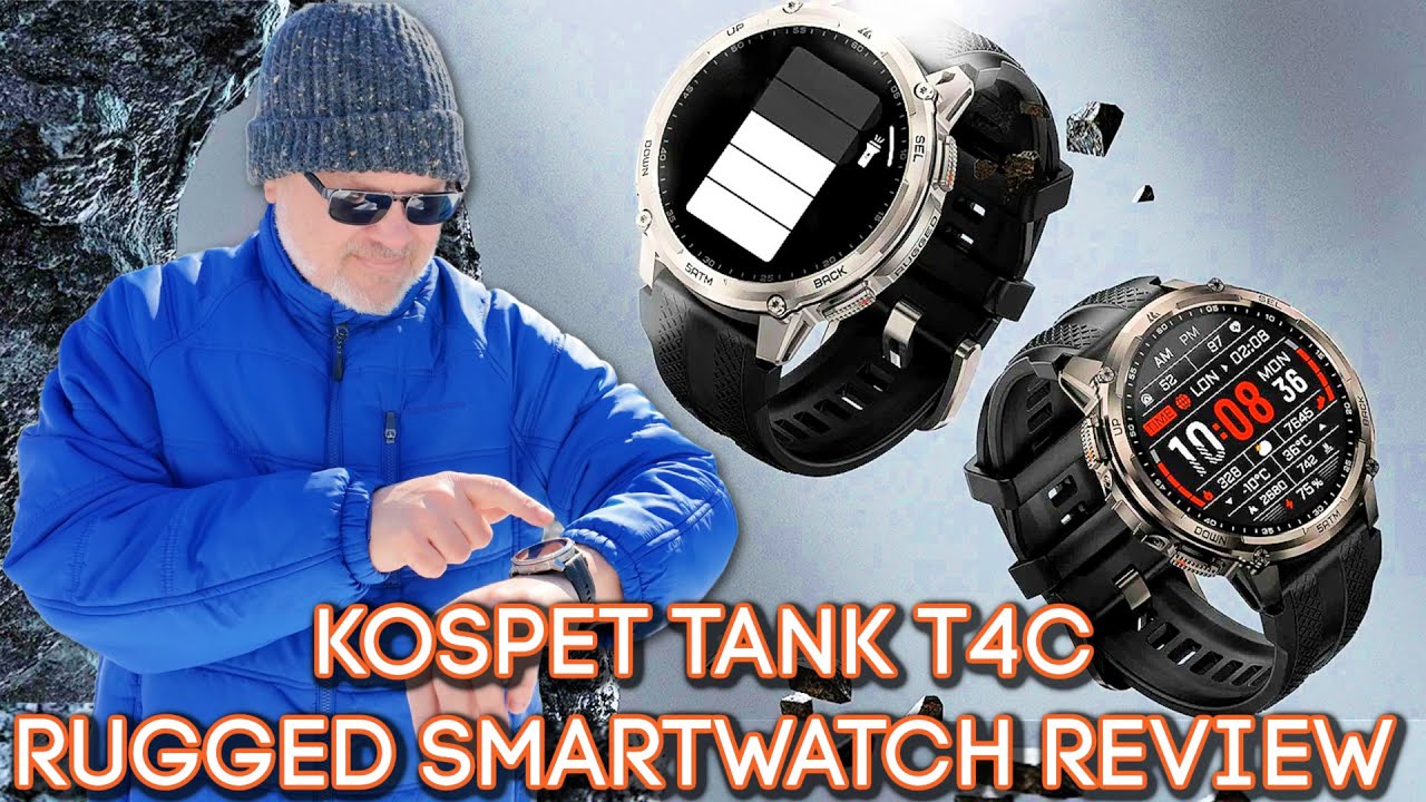 Обзор KOSPET TANK T4C &mdash; прочные смарт-часы военного класса с функциями для выживания.