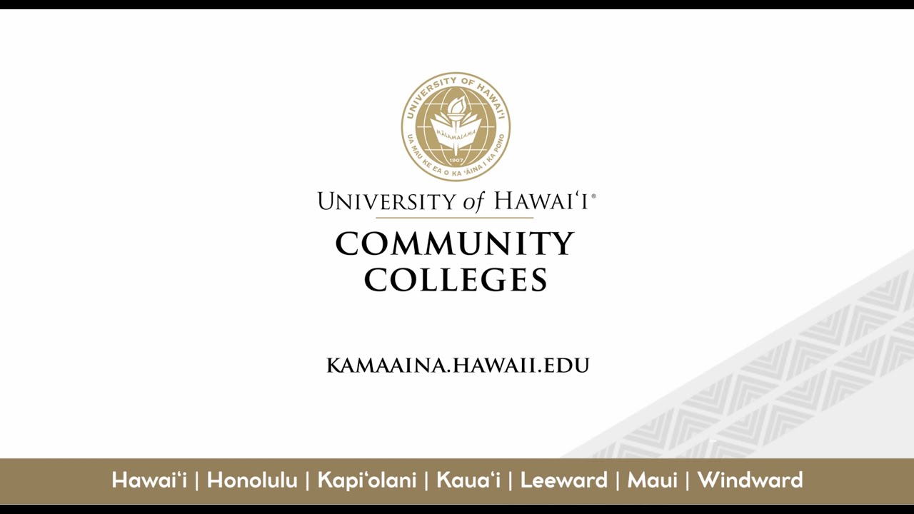 Apply to the University of Hawai&lsquo;i Community Colleges - Tutorial for Hawai&lsquo;i's Class of 2023