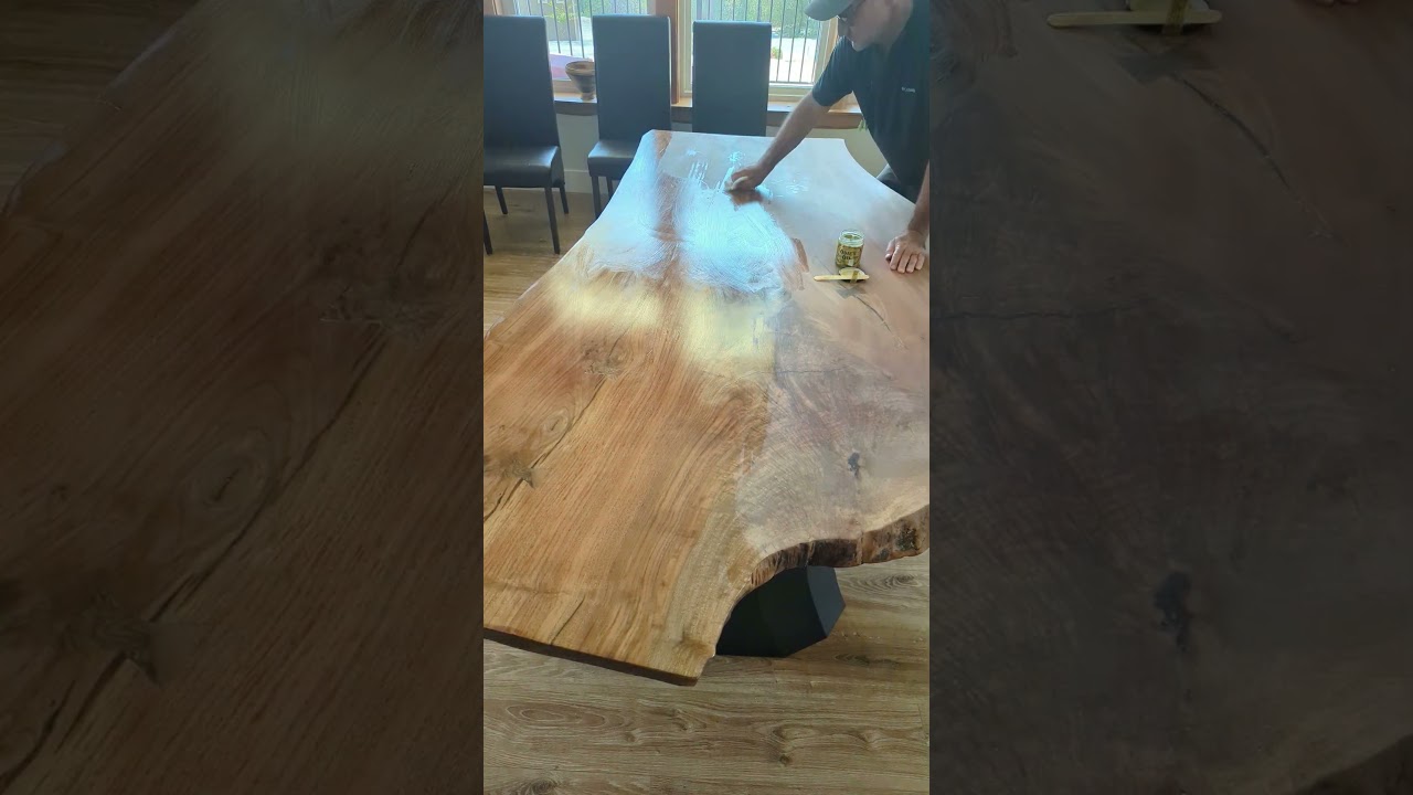 Odie's Oil on Black Walnut Dining Room Table #woodworking