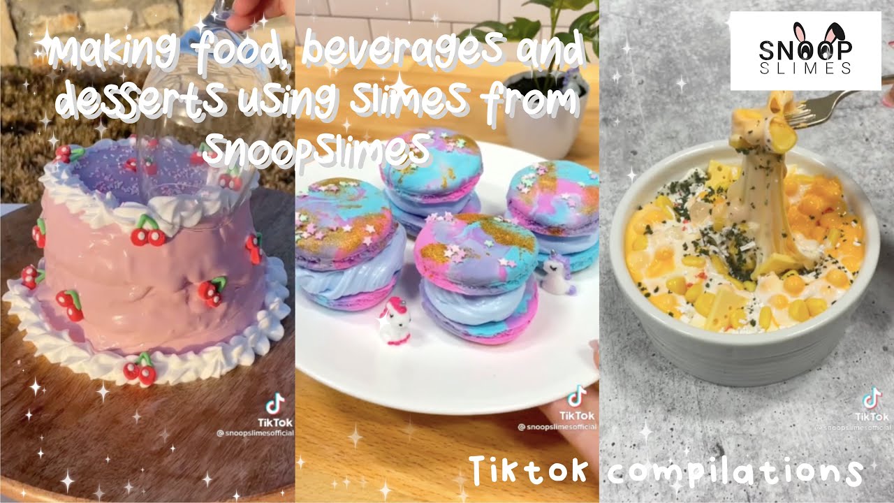 Snoopslimes | Making F & B using Slime with Snoopslimes ✨TikTok Compilation✨ - fluffy puffy tok ☁️ -