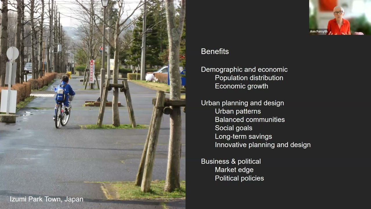 ISOCARP 1st International Conference for New Cities Keynote Speaker: Professor Ann Forsyth