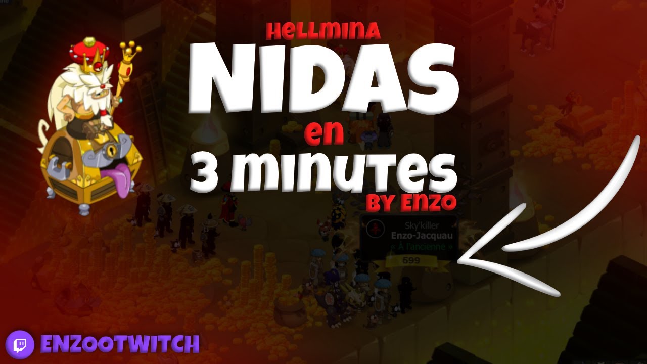 Dofus - PL Donjon Nidas Butin 8 En 3 Minutes (4/5 Clients)