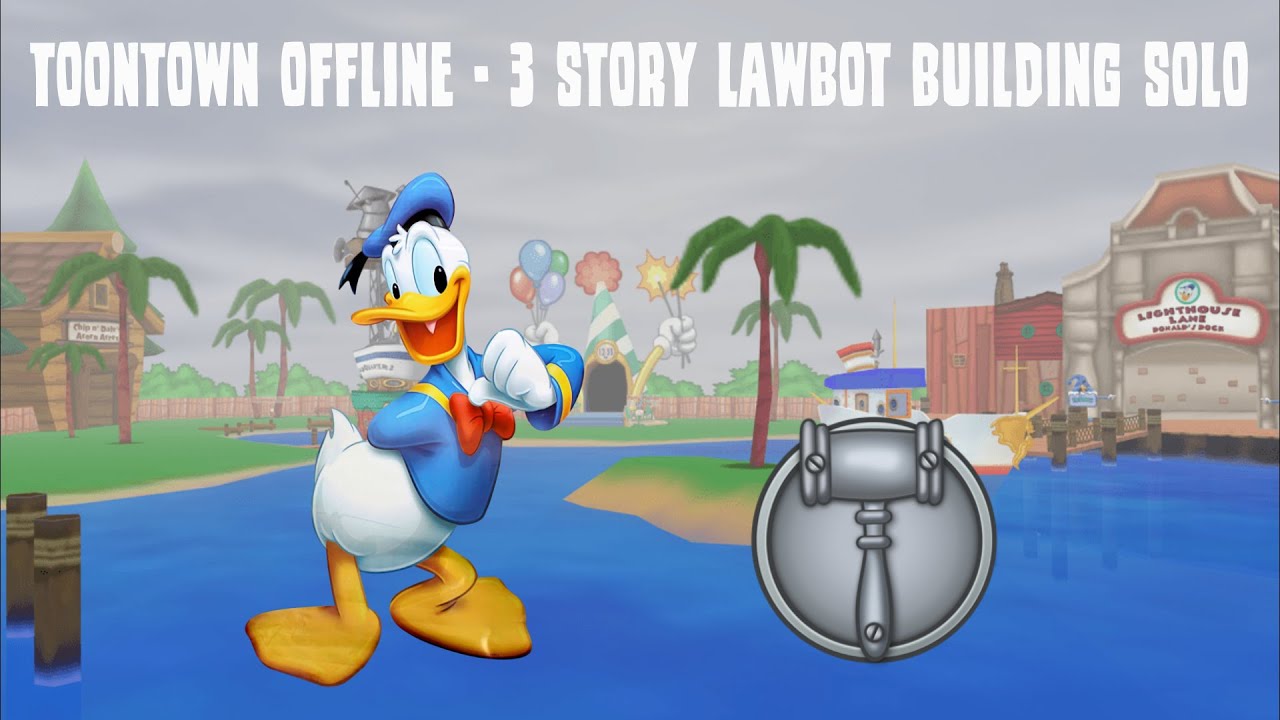 Toontown Offline - 3 Story Lawbot Building Solo