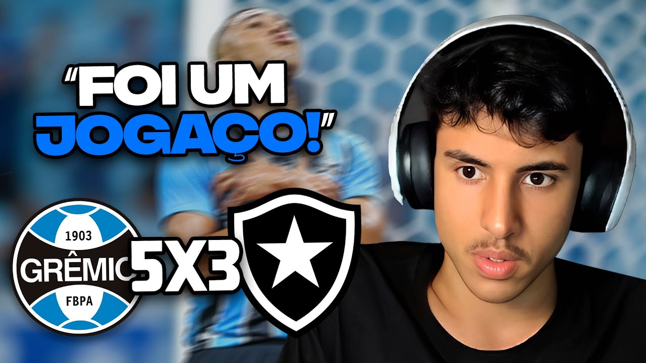RENATO REAGE: GRÊMIO 5 X 3 BOTAFOGO | MELHORES MOMENTOS | 2ª RODADA BRASILEIRÃO 2026 | ge.globo