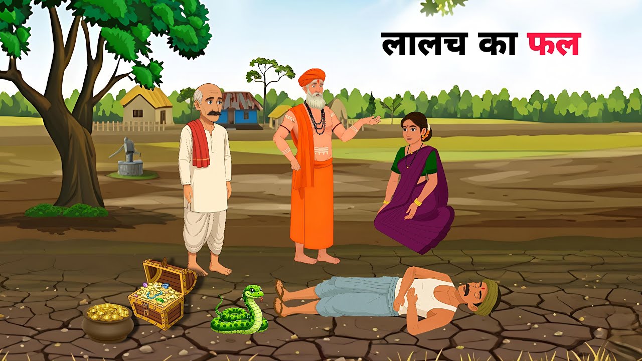 लालच का फल | LALACH KA FAL | HINDI KAHANIYA | CARTOON STORY | HINDI STORIES | MORAL STORY