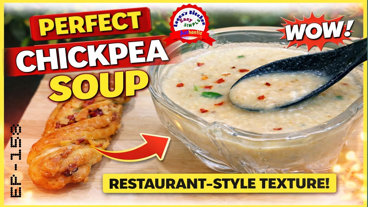 Perfect Creamy Chickpea Soup | Restaurant-Style Texture at Home 🥣🔥#chickpeasrecipe #souprecipe