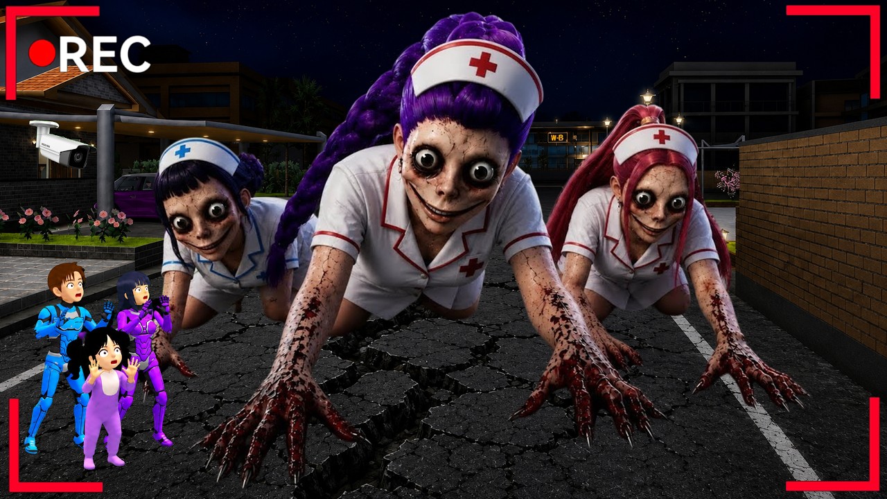 NURSES RUMI MIRA & ZOEY DEMON HUNTERS FOUND IN SAKURA CITY 😱 || SAKURA SCHOOL SIMULATOR GAMEPLAY