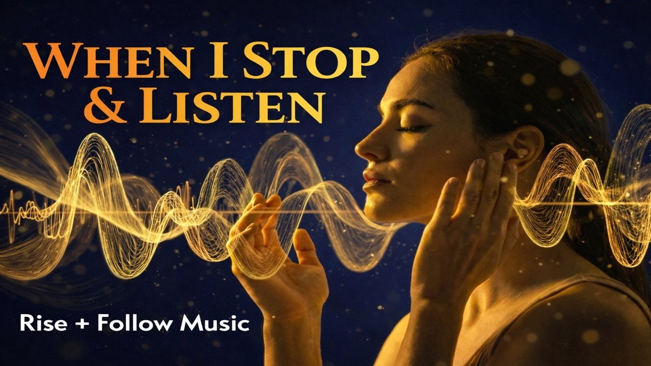 When I Stop & Listen (Official Lyric Video) | Time with Jesus | Rise + Follow Music