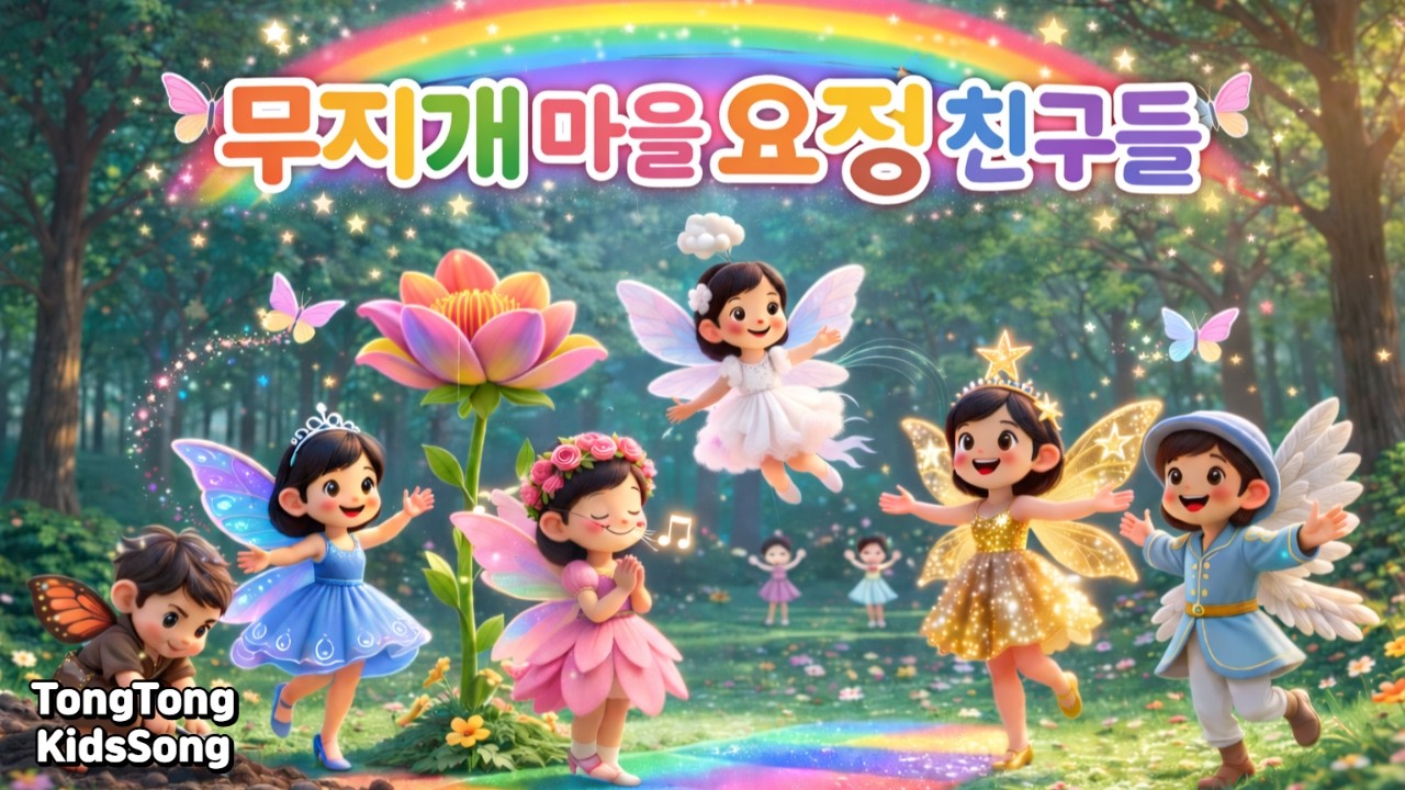 무지개마을 요정친구들 🧚‍♂️ 함께하면 뭐든지 할 수 있어! | 협동 동요 | Kids Song |영유아 동요|NurseryRhymes|통통동요세상|TongTongKidsSong