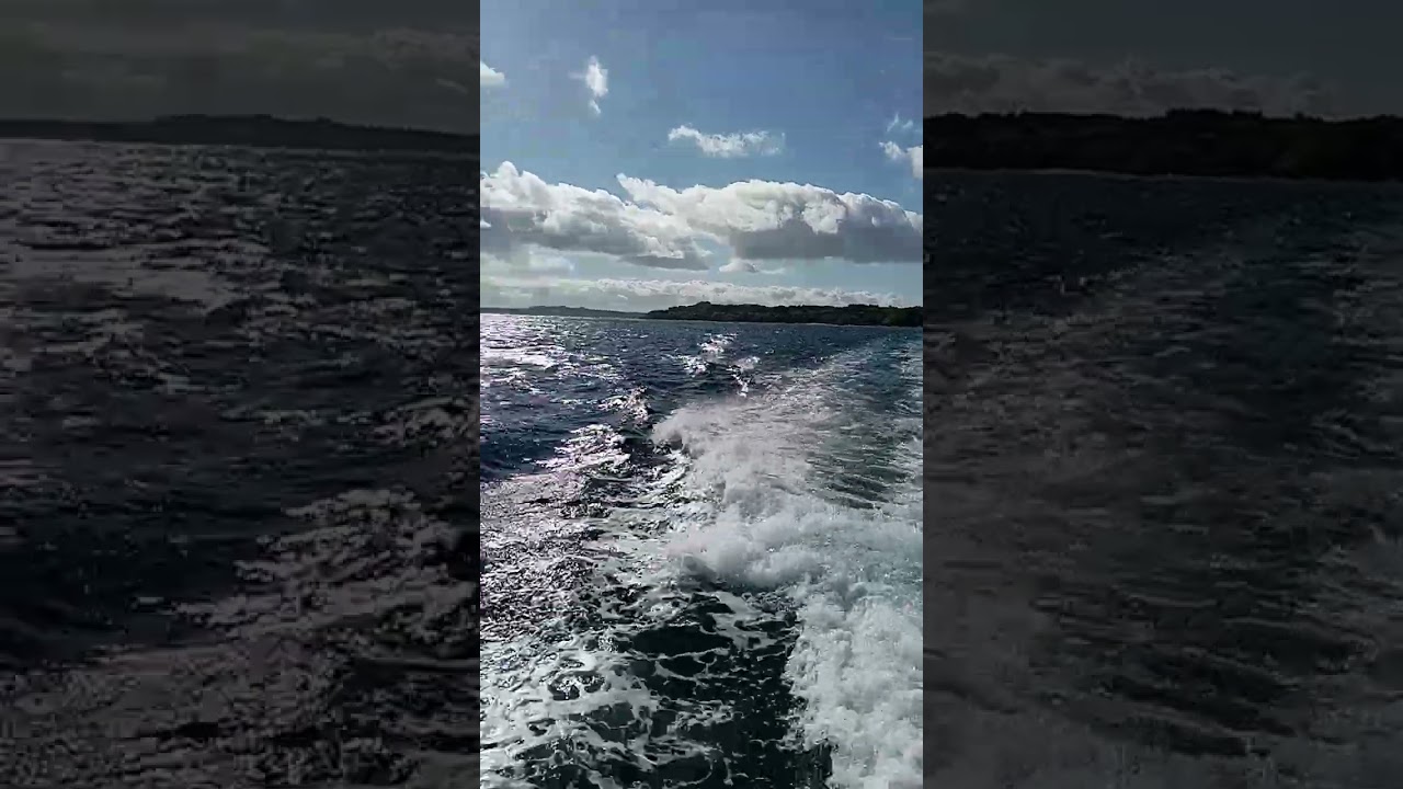 【海・沖縄】宮古島　大神島　島尻港03　外海へ　Departure from shimajiri Port　フェリー　ウカンかりゆす　神が宿る島　Miyako　Ogami Island　Okinawa