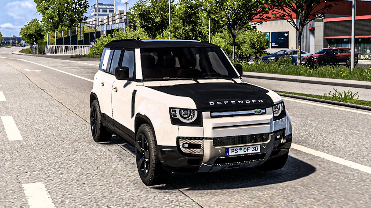 Long Drive in a Land Rover Defender 110 2023 | Euro Truck Simulator 2 ETS 2 Car Mods 1.50