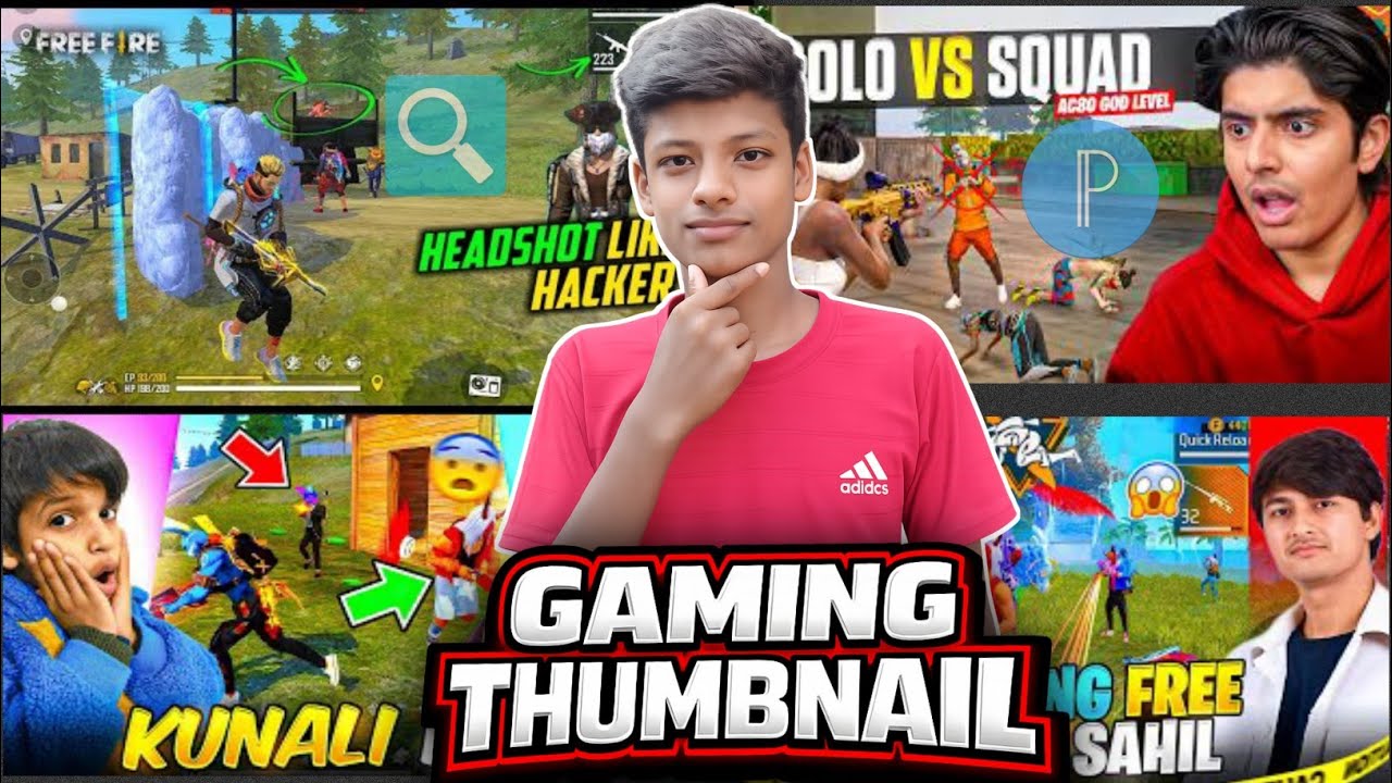 Gaming Thumbnail Kaise Banaen | How To Make Gaming Thumbnail | Thumbnail Kaise Banaye..😍