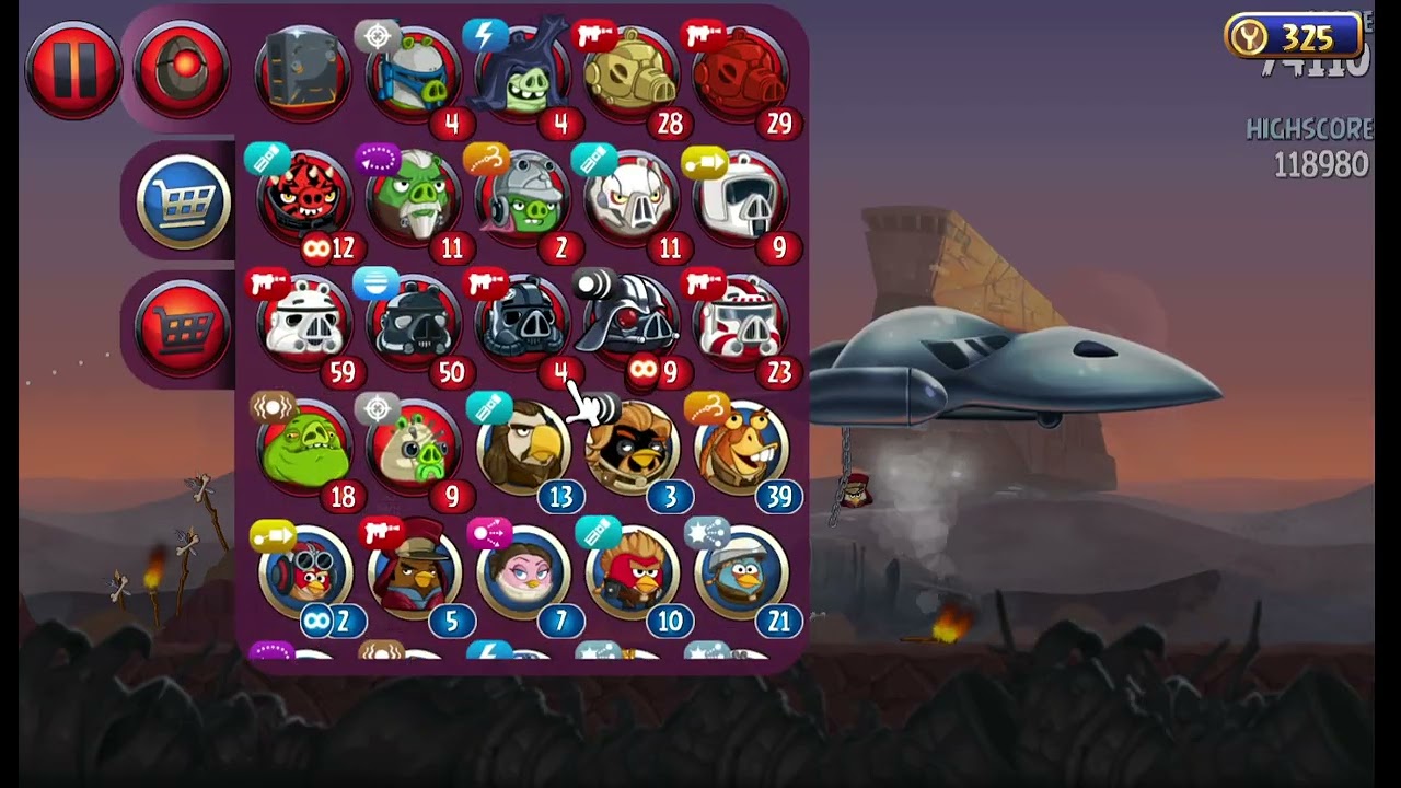 Angry Birds Star Wars II Captain Panaka & Shocktrooper vs All Bosses