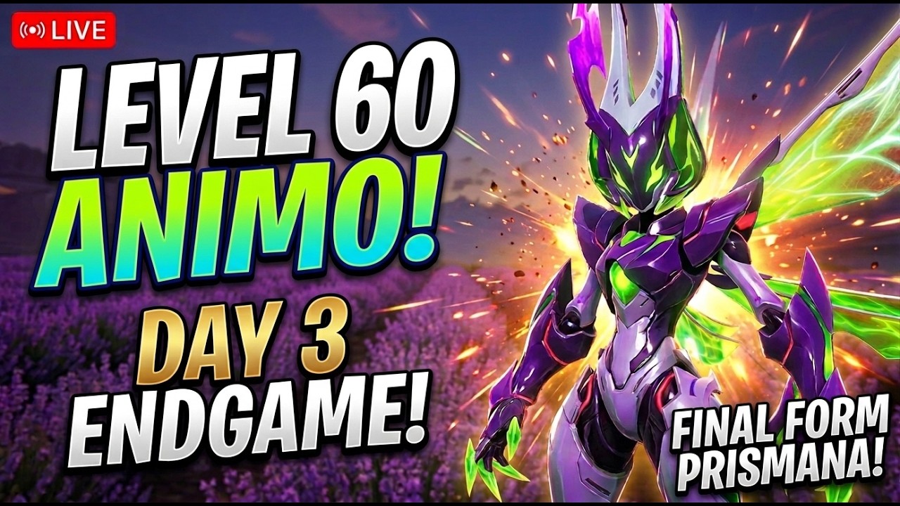 LEVEL 60 LIVE ANIIMO DAY-3!!! LEVEL 60 ANIIMO IS HERE! 🔥