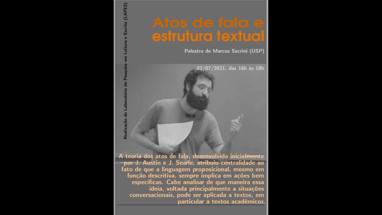 Atos de Fala e Estrutura Textual  -  FFLCH - USP