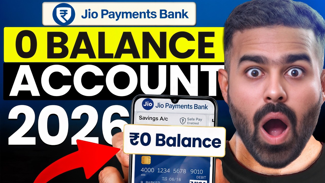 Jio Payment Bank Account Open | Jio Payment Bank Zero Balance account