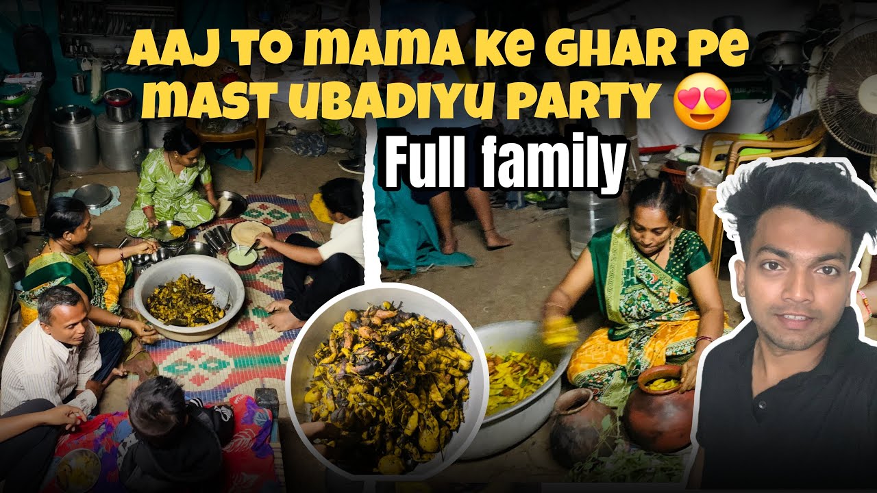 Mama ke ghar Ubadiyu party guys 😍