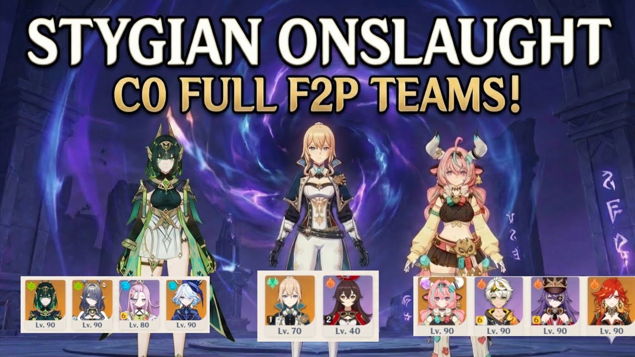 Genshin impact: Stygian Onslaught Fearless Mode Full F2P Complete Guide 