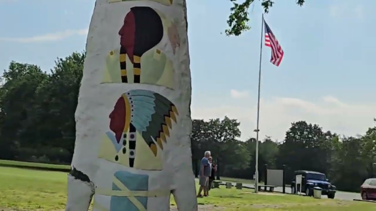 Route 66 Chelsea, Oklahoma.   Ed Galloway's Totem Pole Park!