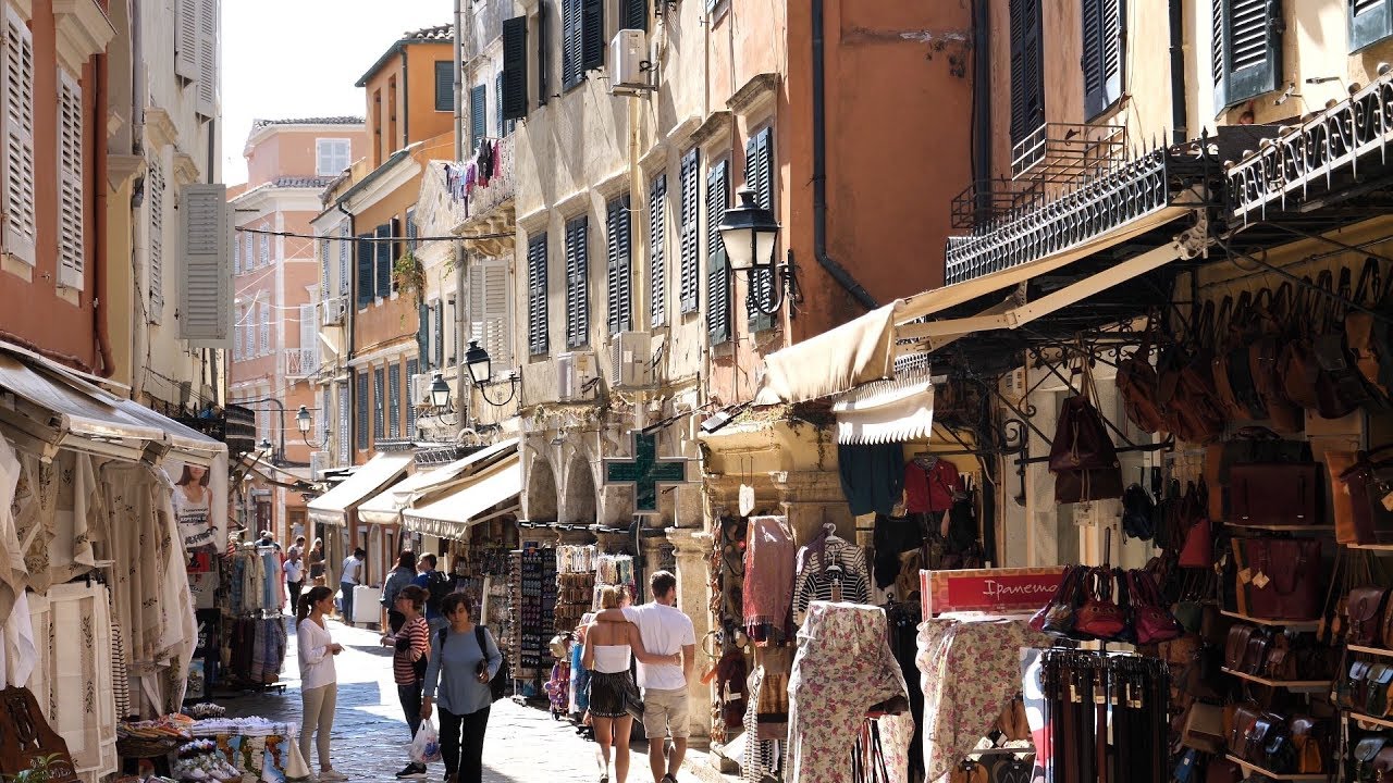 Korfu: Kerkyra die wunderschöne  Altstadt mit  Sisi´s 