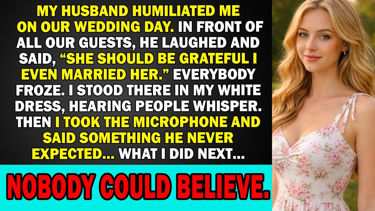 My Husband Humiliated Me On Our Wedding Day,  So I Walked Away Forever.