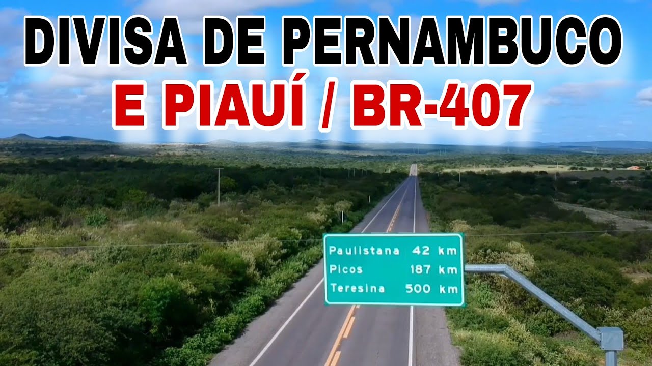 Imagens aéreas da Divisa de Pernambuco e Piauí pela BR-407 sentido a Picos-PI