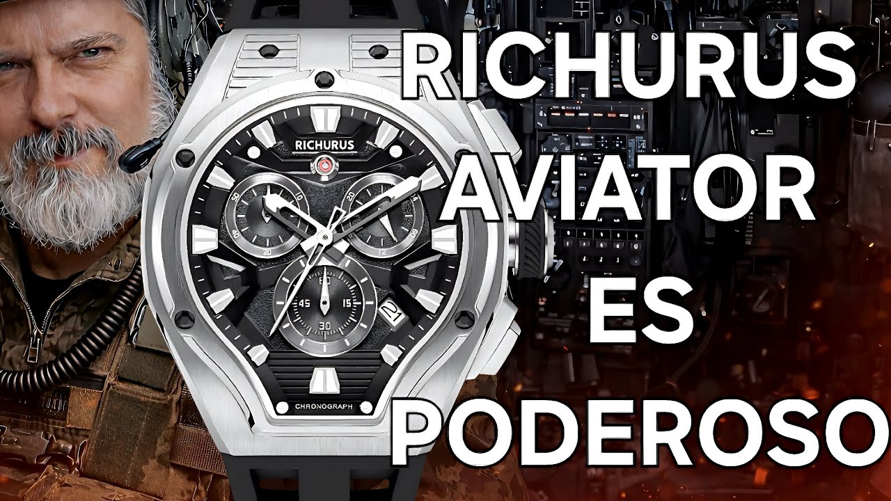 🛑UN CRONÓGRAFO CONTUNDENTE➡️RICHURUS AVIATOR 