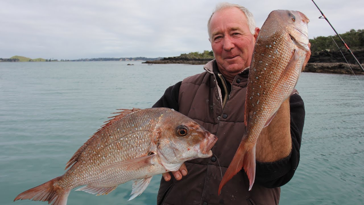 Straylining for SNAPPER in NZ with Bruce Duncan
