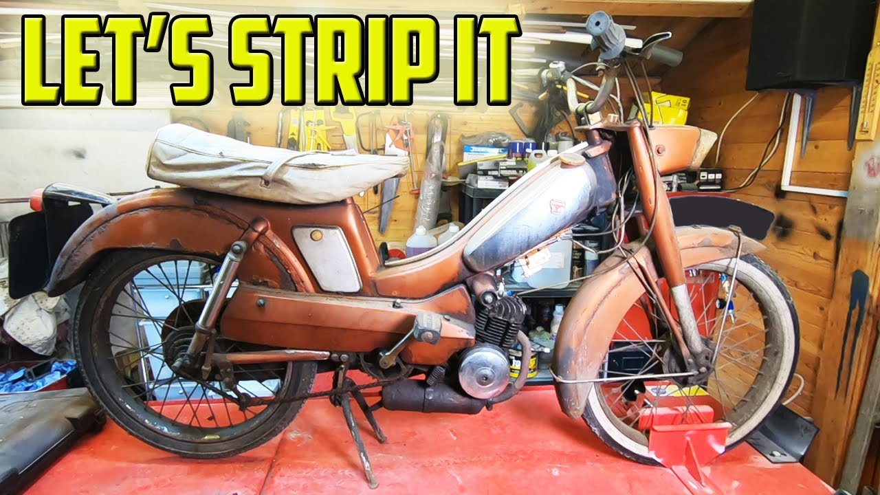 Time Warp Mobylette 1970's Moped Strip Down For Restoration