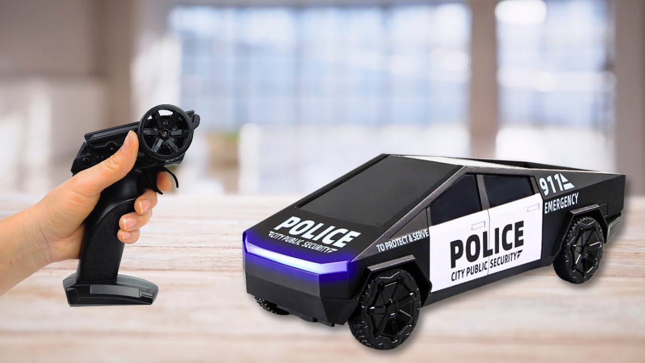 ASMR RC Car Collection Unboxing, BMW Drift, Chameleon Racing, Police Cybertruck