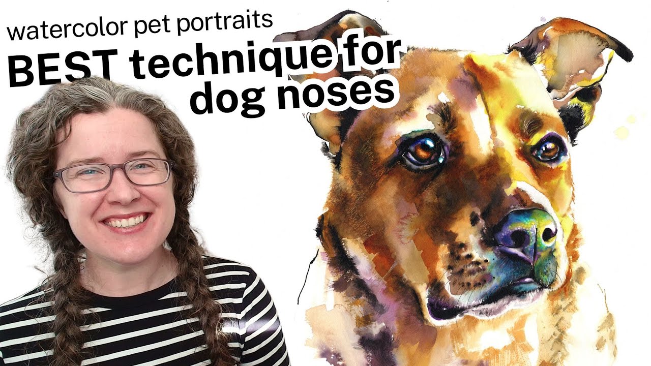 Paint textured dog noses with this EASY technique