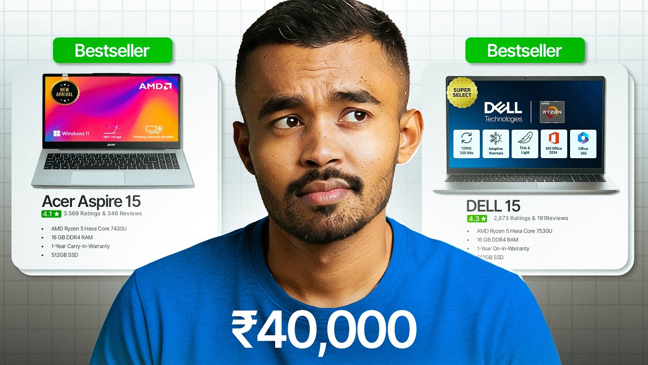 Acer Aspire 15 vs Dell Inspiron 15 🤔 Best Laptop Under 40000 in 2026 for Students / Coding / Gaming