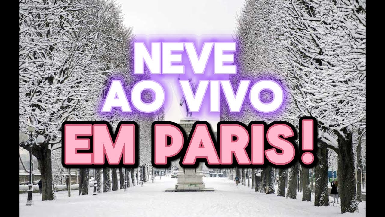 NEVE AO VIVO EM PARIS!! #neve #paris #inverno