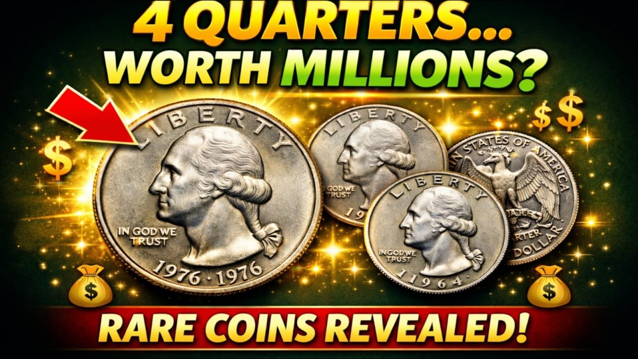 4 Quarters Worth Millions? Rare Coins Revealed! | Retired pennies world
