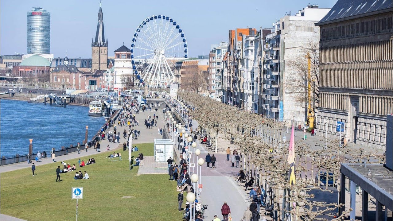 Düsseldorf City, Germany Walking Tour | Summer 2022 (Duesseldorf)